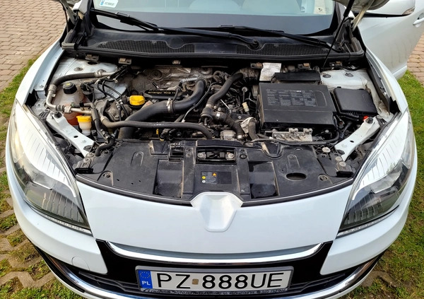 Renault Megane cena 15000 przebieg: 96359, rok produkcji 2013 z Pleszew małe 277